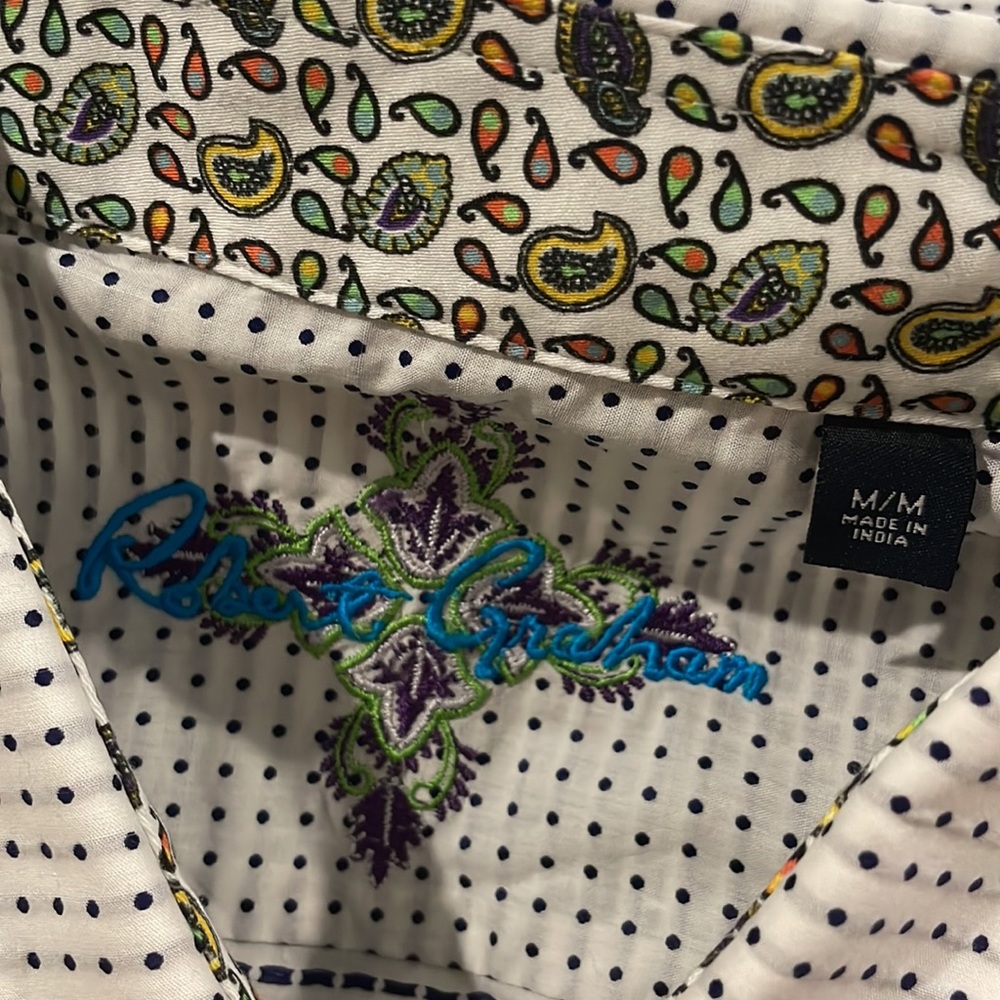 Robert Graham “Captain Toiny 2” pin dot button down shirt - Picture 3 of 4